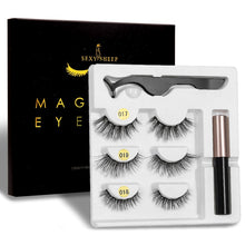 Load image into Gallery viewer, SEXYSHEEP Magnetic Eyelashes Eyeliner Eyelash Curler Set5 Magnet Natural Long Magnetic False Eyelashes With Magnetic Eyeliner