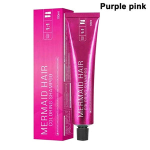 Mermaid Hair Coloring Shampoo Mild Safe Hair Dyeing Shampoo for All Hairs LDO99