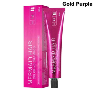 Mermaid Hair Coloring Shampoo Mild Safe Hair Dyeing Shampoo for All Hairs LDO99