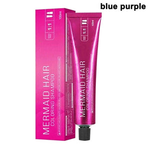 Mermaid Hair Coloring Shampoo Mild Safe Hair Dyeing Shampoo for All Hairs LDO99